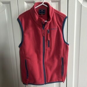 Boys coral lightweight zip vest